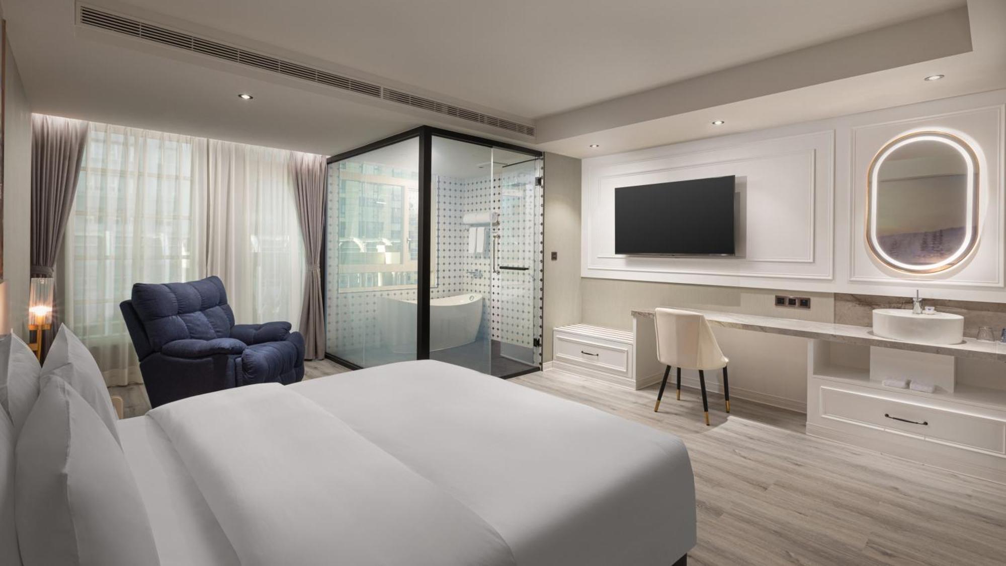 Tryp By Wyndham New Taipei Linkou 新北林口爵怡溫德姆酒店機場捷運mrta9林口站 Exteriér fotografie